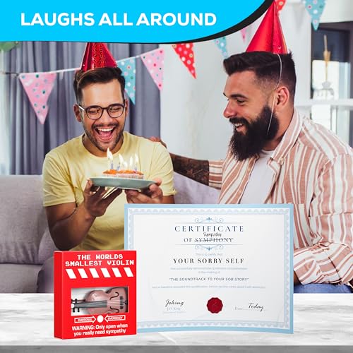 Tiny Violin – The Classic World’s Smallest Violin Gag Gift for Dramatic Moments