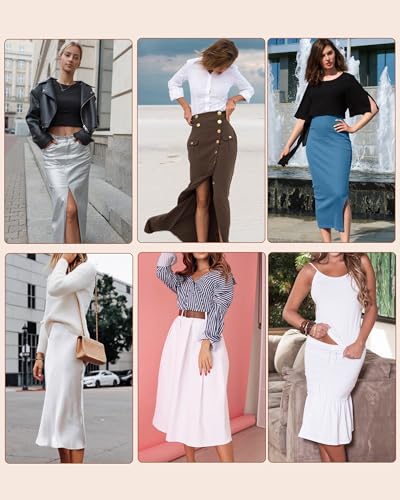 Vlazom Women's Satin Half Slip Lace Slip Skirt Long Half for Under Dress Skirt Extender S-XXL4