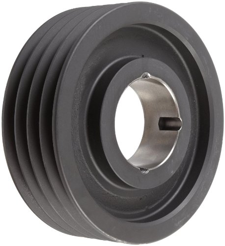 Martin 4 5V 2800 TB Hi-Cap TB Sheave, 5V Belt Section, 4 Grooves, 3535 Bushing required, Class 30 Gray Cast Iron, 28