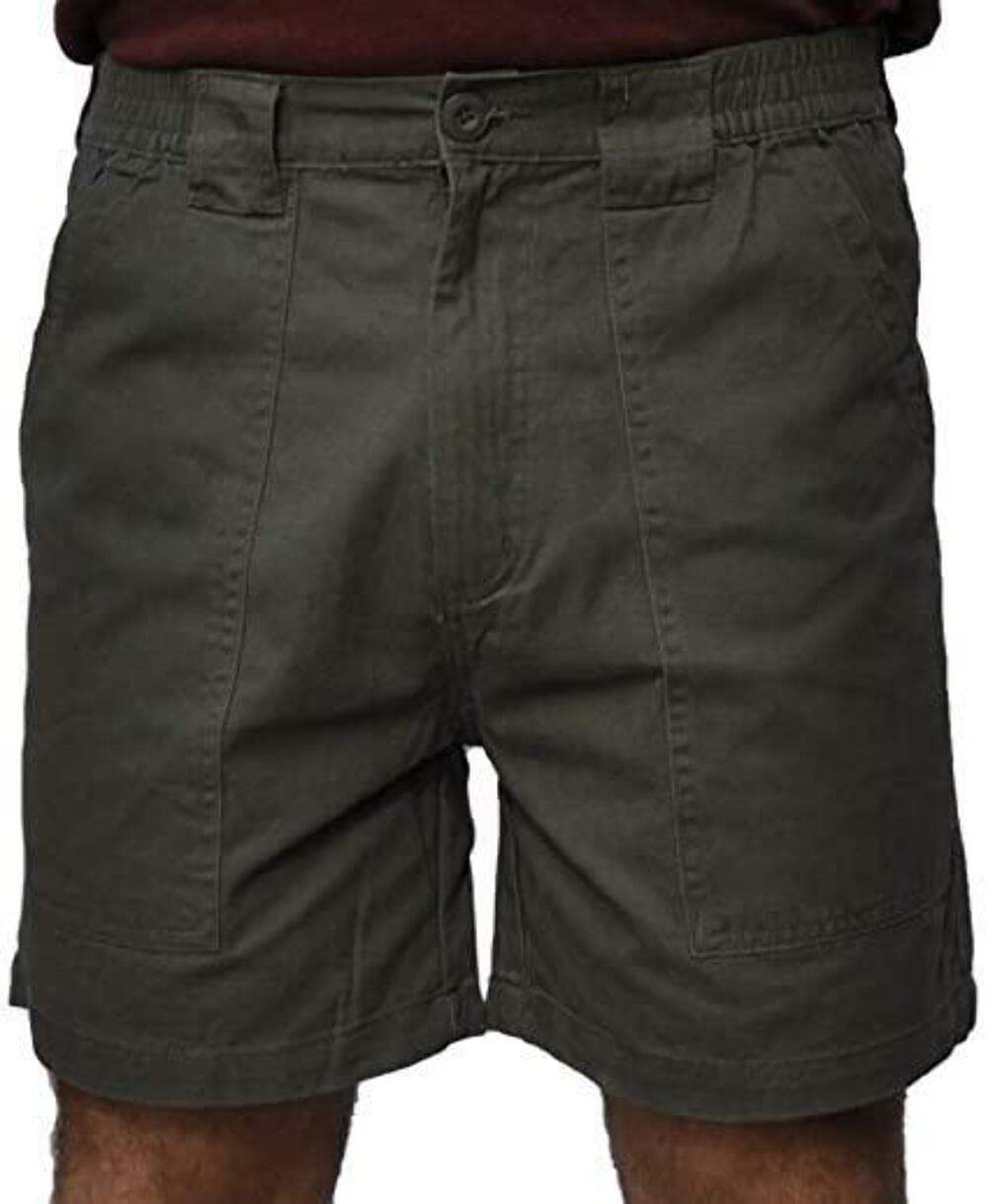 Trod Men's Deep Pockets Short Olive 36