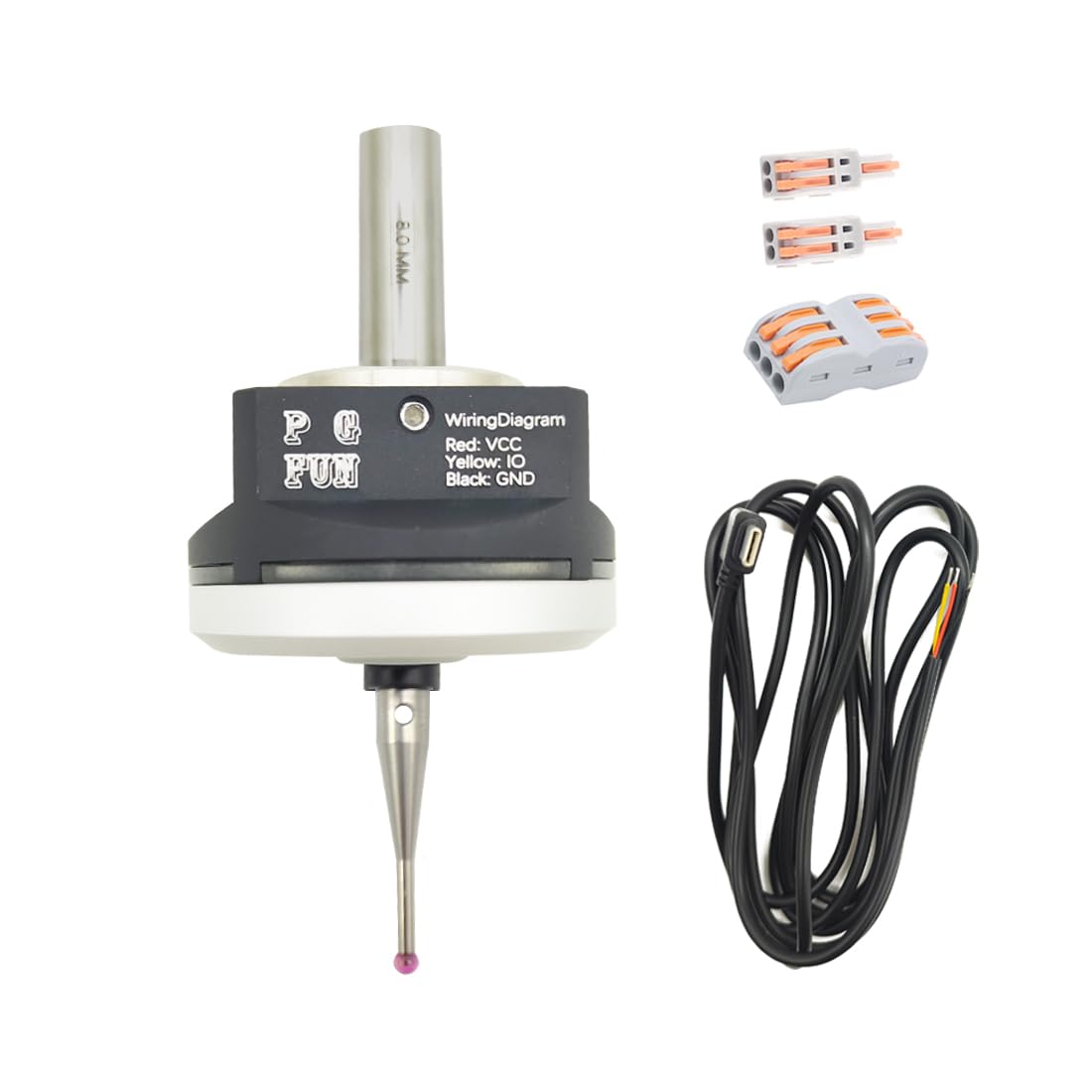 PGFUN DIY CNC Touch Probe XYZ Axis 3D Digitizing Edge Finder 3