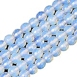 ILVBD Natural Faceted Opal Stone Beads 4/6/8/10/12MM Loose Beads for Jewelry Making One Strand 15