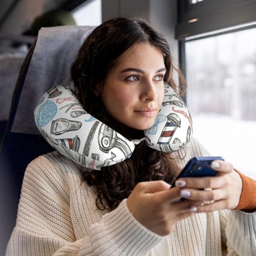 Almohada de viaje espuma viscoelástica tamaño único negro miniatura 6