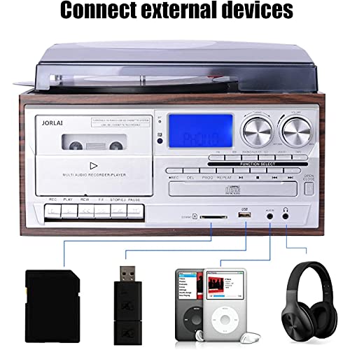 Tourne-Disques, 33/45/78 Tourne-Disque Vinyle avec Haut-Parleurs – Lecture MP3 USB/Bluetooth/Radio FM/Vinyle LP - Les Beatles, Paul McCartney, John Lennon, RIngo Starr, George Harrison Tourne-Disques, 33/45/78 Tourne-Disque Vinyle avec Haut-Parleurs - Lecture MP3 USB/Bluetooth/Radio FM/Vinyle LP – Image 8
