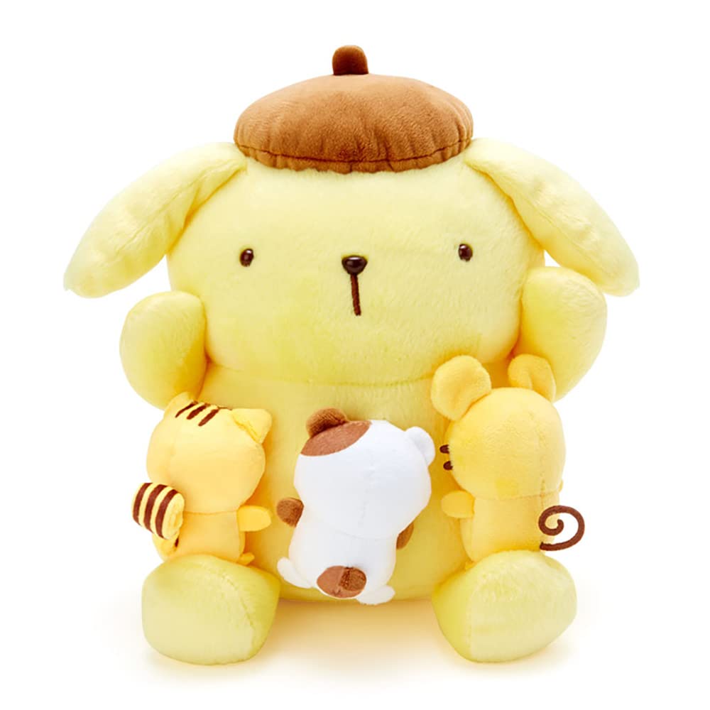 Sanrio Pompompurin Team Purin Plush Toy 10.6in Stuffed Dog Japan