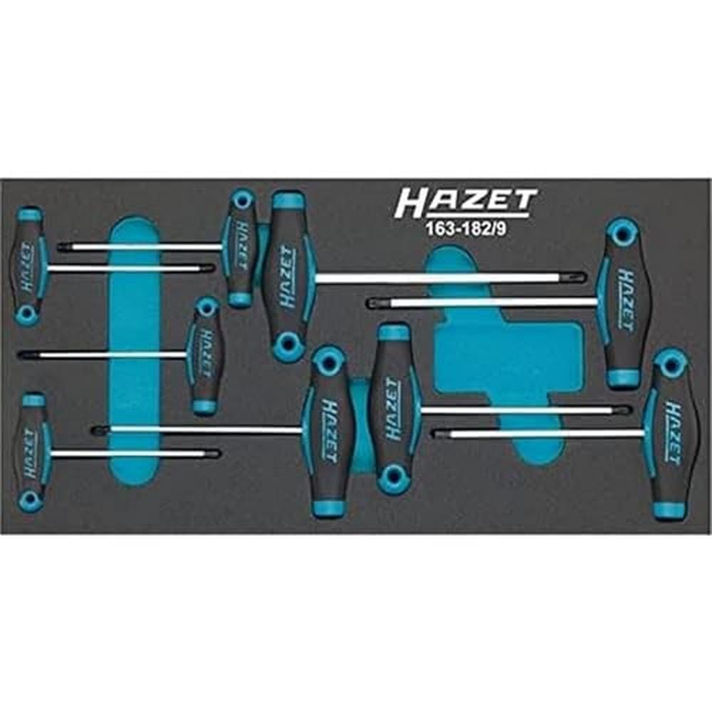 HAZET 163-182/9 Torx Profil T-Handle Zestaw wkrętaków - wielokolorowy