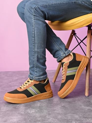 Image of Centrino Men's Sneakers | Cushioned Insole Comfortable Shoes | Trendy & Stylish Modern Sneakers | Durable Lightweight Sole Casual Walking Footwear (8184)