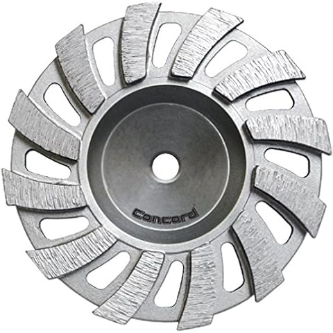 Concord Blades 7-Inch Diamond Cup Wheel, I-Turbo Segments, with 7/8"-5/8" Arbor for Aggressive Grinding of Concrete, Fieldstone and other Masonry Surfaces (GCX070AHP) Cover