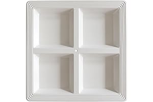 Nora Fleming White Melamine Square Serving Platter