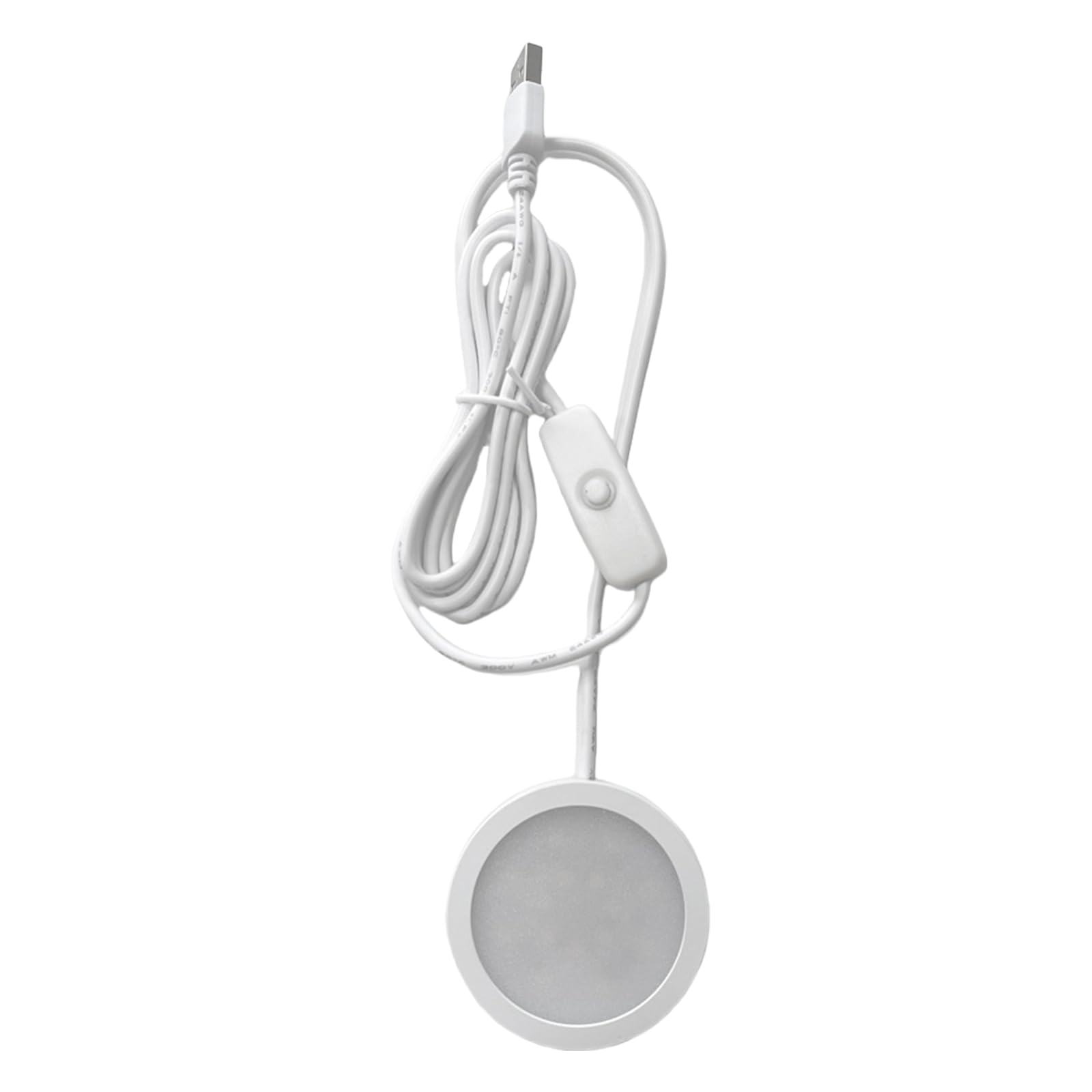Navna 5V3W USB LED Light with 59mm Round Base Desk Lamp Energy Efficient Under Cabinet Puck Round Base Lamp