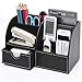 Produktbild LBSX 7 Lagerung Compartments Multifunktionale PU-Leder-Büro-Schreibtisch-Organizer, Desktop-Aufbewahrung Box-Kollektion, Visitenkarte/Feder/Bleistift/Steuerhalter Schreibtisch Suppl