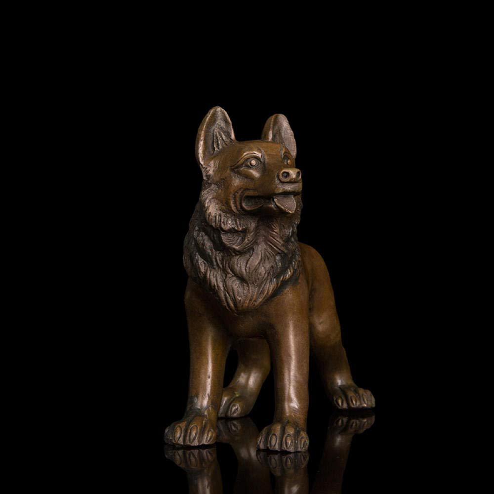 ブロンズ 犬の彫刻　犬の置物 Amazon.co.jp: 装飾品彫像彫刻彫刻彫像装飾品置物収集可能な置物