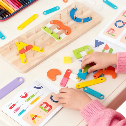 Blocs de construction pour tableau de chevilles en bois
