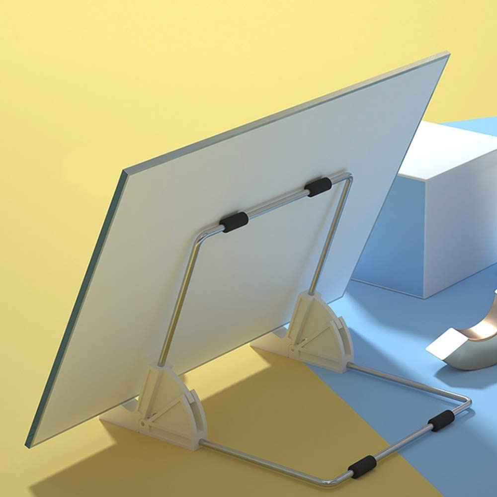 Magnetische Glaswhiteboard, tragbare doppelseitige White Board-Staffelei-Desktop-Magnetglas-Mini-Memo-Board auf dem Stand, färbenbeständige gehärtete Glaswhiteboard Tragbares Whiteboard