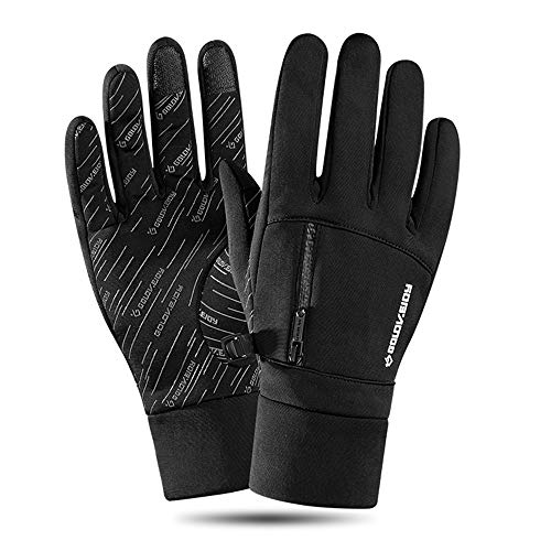 Lixada Luvas de esqui, luvas de inverno impermeáveis com tela sensível ao toque, luvas de neve à pro