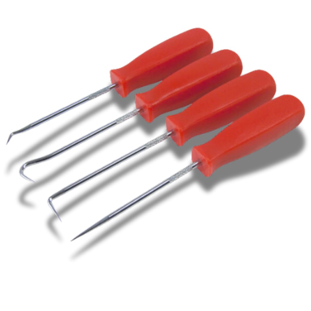 4PC Hook & Pick Precision Tool Set Mechanic Tools O- Ring Remover Pick Set - Citystores