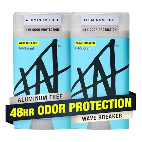 Image of W by Jake Paul Aluminum-Free Deodorant, Odor Blocking, Vitamin-Infused Deodorant for Men - Wave Breaker 2.6 oz (Pack of 2)