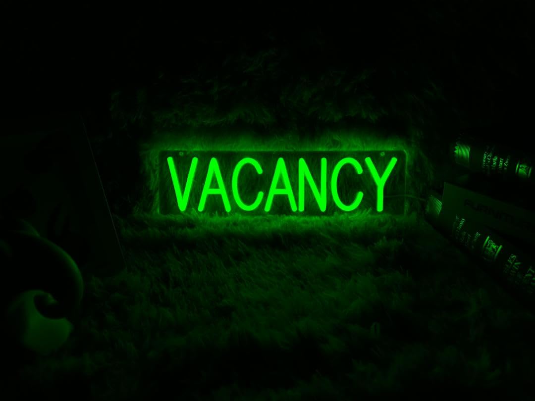 Insegna Al Neon VACANCY, 36,4x10,2 Cm, Luce LED Flessibile, Decorazione Da Parete Per Camera, Bar, Ufficio, Personalizzabile - 2