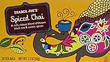Trader Joe's Spiced Chai (A Rich, Robust Blend of Assam Black Tea & Exotic Spices), 20 Tea Bags (2-Pack)