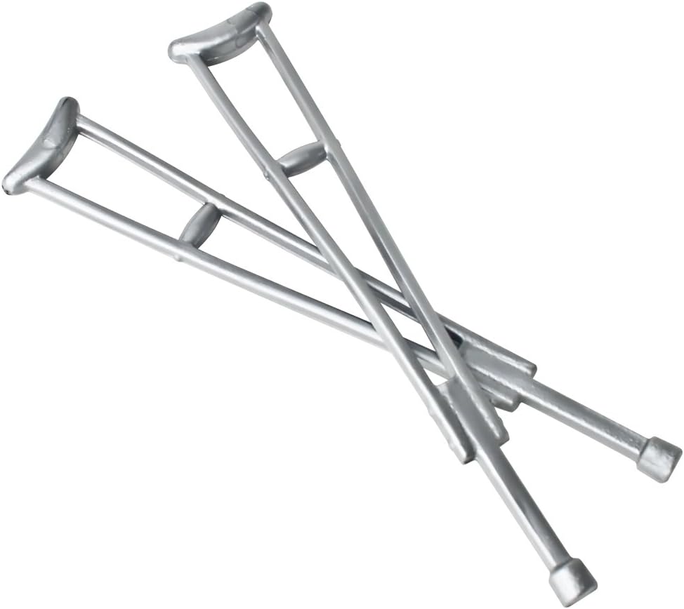 Pair of Crutches for Wrestling Action Figures Toys & Games