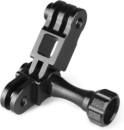 Miniatura 4 de HSU Brazo de ajuste de aluminio para juntas rectas y soporte de cámara de 1/4 de pulgada 20 para GoPro Hero 10/9/8/7/6/5 Negro, sesión 5/4, Hero 3+,