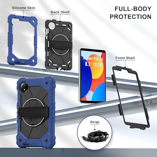 Housse de protection silicone Redmi Pad SE 8.7 avec sangle - 3