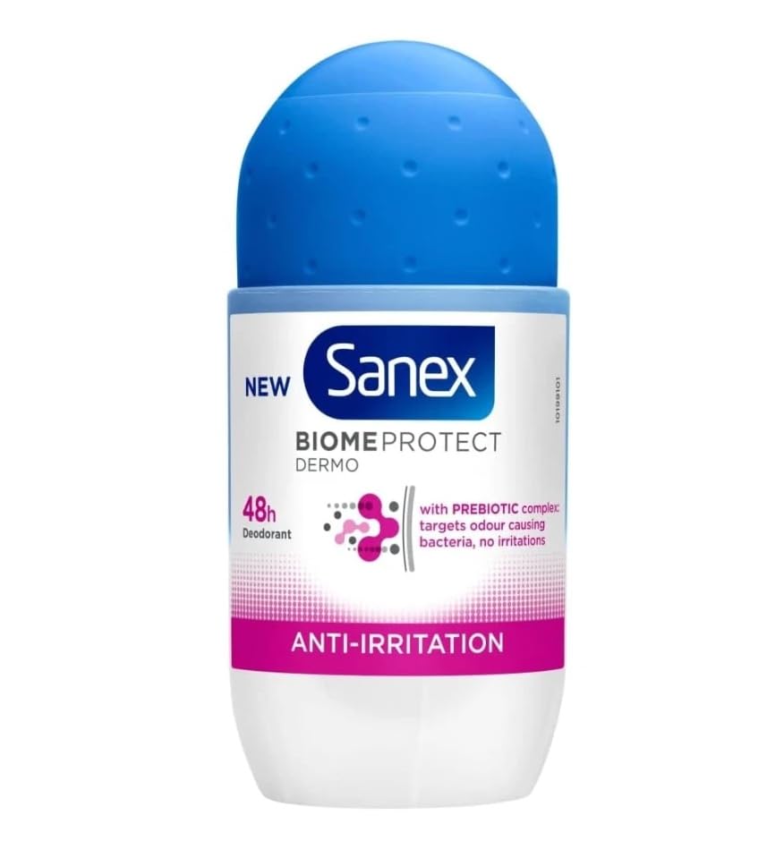 Sanex Biome Protect Dermo Anti-Irritation Deo Roller - 6 x 50 ml