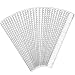 36 Pack 12 Inch Plastic Ruler Clear Ruler School Ruler with Inches and Metric Measuring Tool for Classroom, Home or Office (36 Pack)