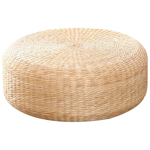 Cojín de asiento japonés - Cojín para silla de pajita | Cojín de asiento | Alfombrilla de suelo de cojín transpirable, almohadilla trenzada , cojín hecho a mano Tatami, alfombrilla de suelo