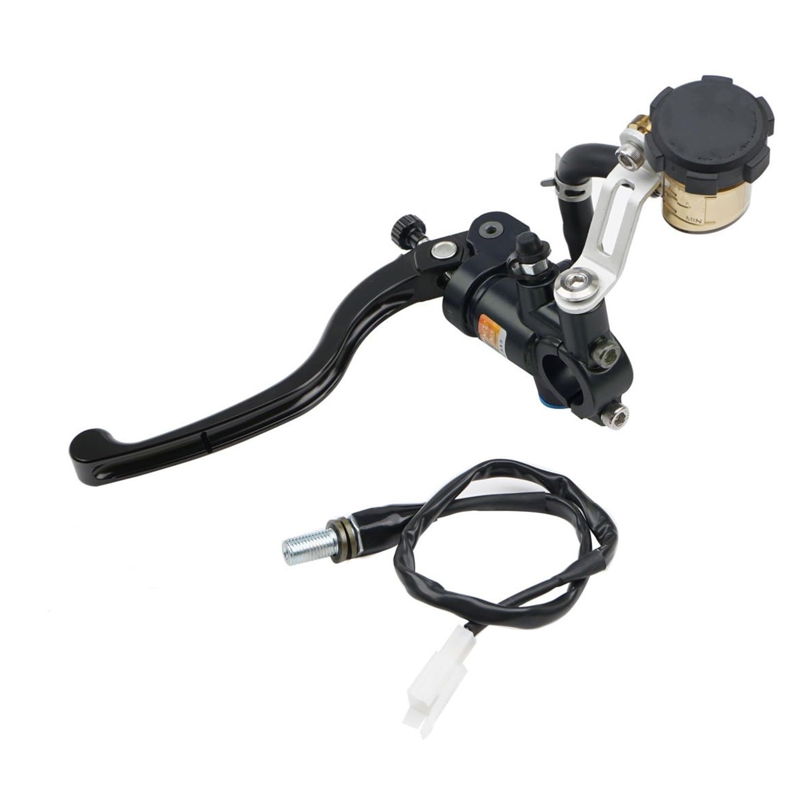 Ouvecr Left 17.5Mm Black Motorbike Brake Levers Universal Motorcycle Radial Mounting Brake Clutch Master Cylinder Handlebar Motorbike Hydraulic Pump Brakes Levers(Left 17.5Mm Black)
