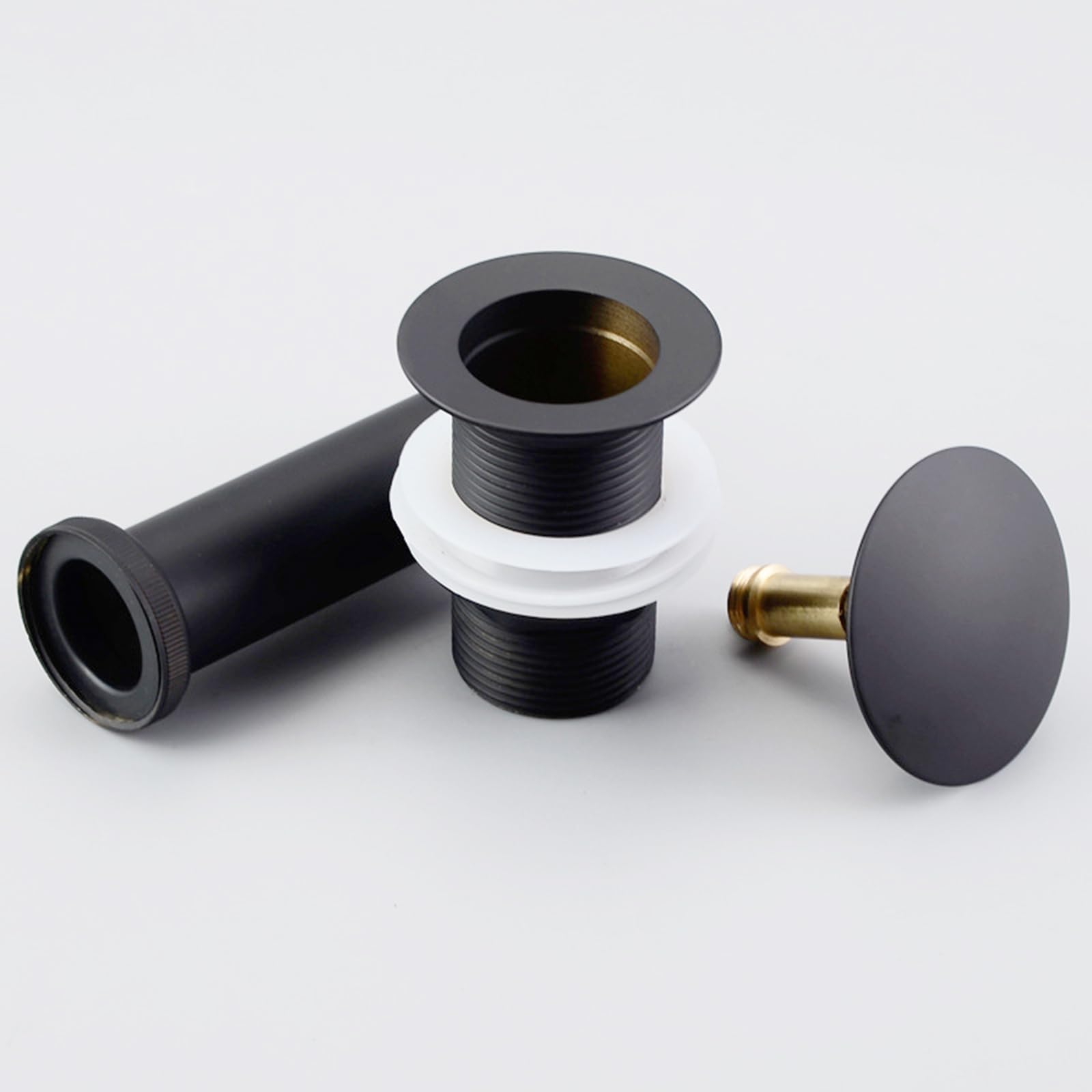 Piletta Lavabo Bagno Click Clack Piletta Bidet Bagno Piletta Click Clack Universale Piletta Lavabo Bagno Lunga Tutto In Rame,nero,Non Poroso