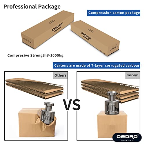 Oedro 6" Side Step Compatible With 2005-2023 Toyota Tacoma Double Cab, Upgraded Running Boards Textured Black Heavy Duty Truck Nerf Bars, Unique Multi-Layer Slip-Proof (Fits Double Cab Only) #TOP6