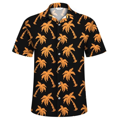 Image of Hawaiian Shirt for Men Tropical Shirts Summer Beach Button Down Short Sleeve Luau Aloha Floral Cruise Vacation Outfit 2026