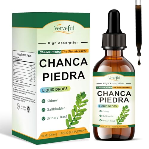 Chanca Piedra Liquid Drops - Stone Breaker -Peruvian Source for Kidney Gallbladder Cleanse & Urinary Support Sugar Free Gluten Free Herbal Tincture 60ml