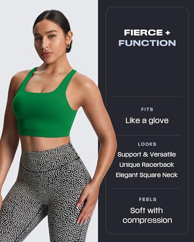 Image of Aoxjox Women's Workout Sports Bras High Impact Fitness Training Gym Khloe Bra Yoga Crop Tank