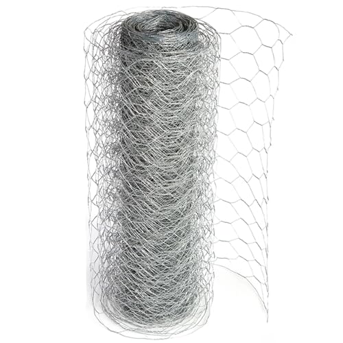 Actiaspet Chicken Wire Mesh Galvanised Fencing 1200mm x 50m with 50mm Holes (1200mm Height)