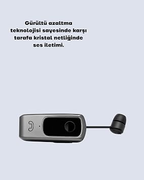 Mikrofonlu ve Ses Kontrollü Kablosuz Kulak İçi Kulaklık