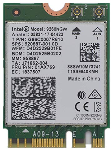 9260NGW WiFi Card,Dual Band Wireless- 9260AC AC 9260 NGFF WiFi Card M.2 NGFF
