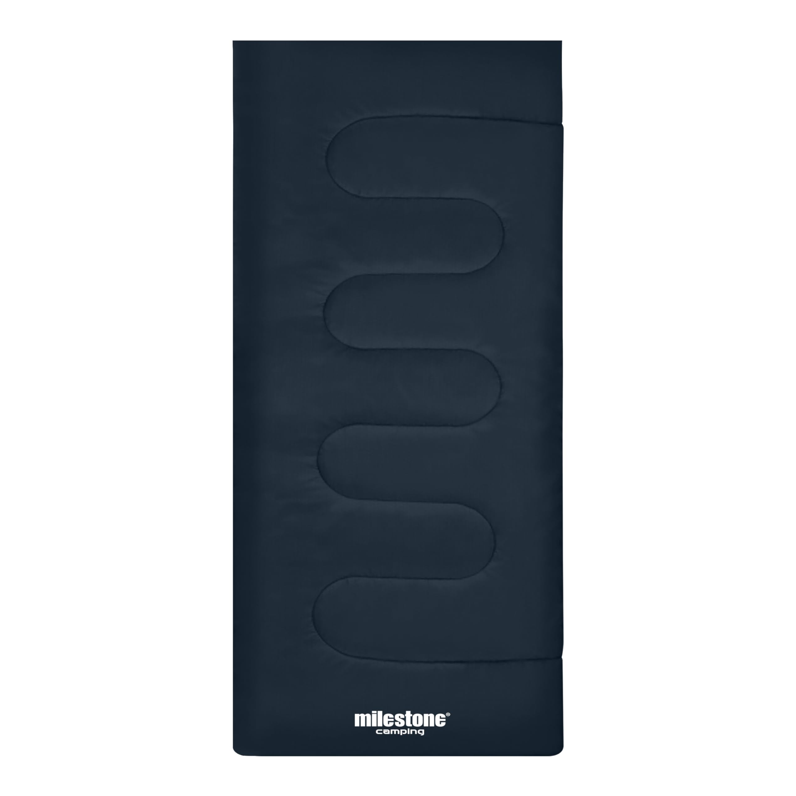 Milestone Camping Rectangular Sleeping Bag/Insulated 2 Season for Camping, Hiking, Festivals, Outdoors/Includes Carry Sack / 170cm x 75cm