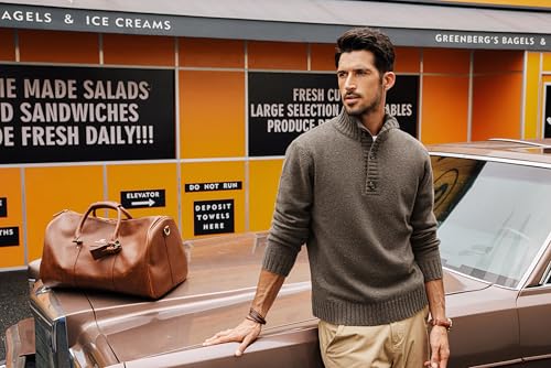 PJ PAUL JONES Mens Pullover Sweaters Quarter Button Sweater Stand Collar Knit Pullovers4