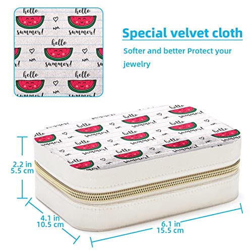 Boîte à bijoux de voyage portable Hello Summer pour bagues et colliers - 5