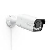 Reolink 4K Smarte PoE IP Kamera Outdoor mit Personen-/Autoerkennung, 5X optischer Zoom Überwachungskamera Aussen, Spotlight, Farbige Nachtsicht, Zwei-Wege-Audio, microSD Kartensteckplatz, RLC-811A Weiß