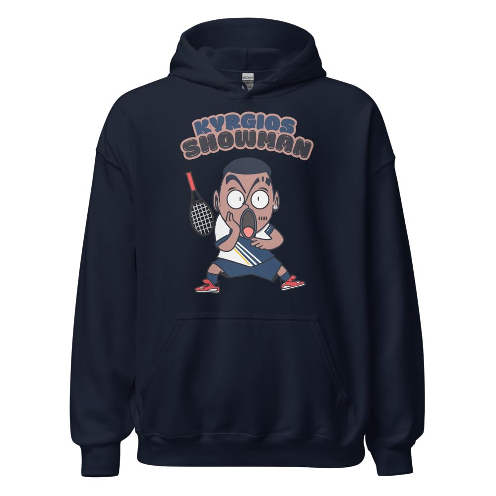 Sweat à capuche tennis Nick Kyrgios navy en taille L