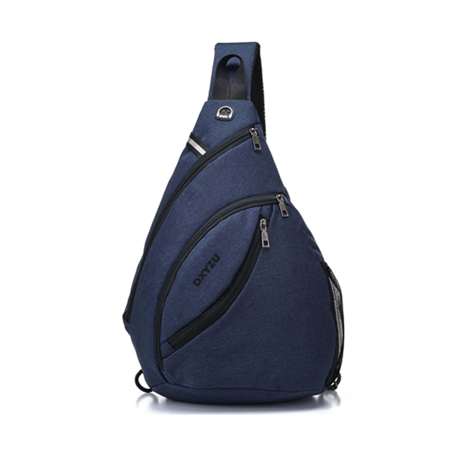 FANDARE Ultraligero Bolso Pecho Hombre Mujer Bolsos Cruzados Bolso de Pecho Bandoleras Cruzada Sling Crossbody Bag para Viaje Deportes Ciclismo Montañismo pequeña Mochila Impermeable Nailon Azul