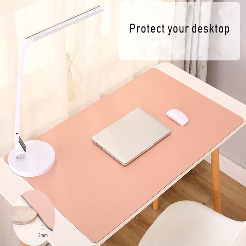 Cuoio Sottomano Da Ufficio,Multifunzionale Ufficio Sottomano Da Ufficio Portatile Tappetino Da Scrittoio Impermeabile Tappetino Da Scrivania Tappetino Mouse Esteso Tappetino Mouse-Blu. 90x40cm(35x16in