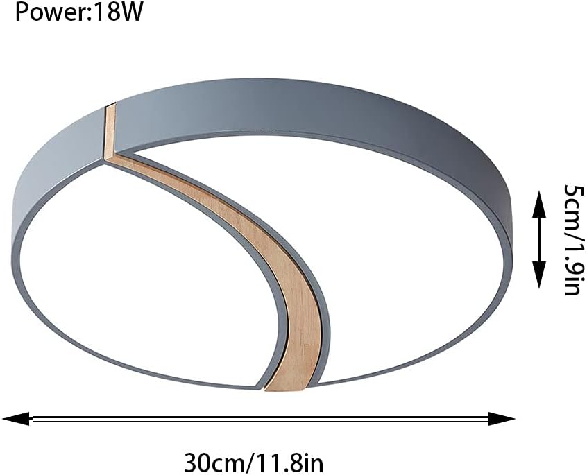 Round LED Ceiling Light Creative Design Three-Tone Light Ceiling Lamp Recessed Installation Ceiling Lighting Accessories for Bedroom, Balcony, Living Room and Kitchen