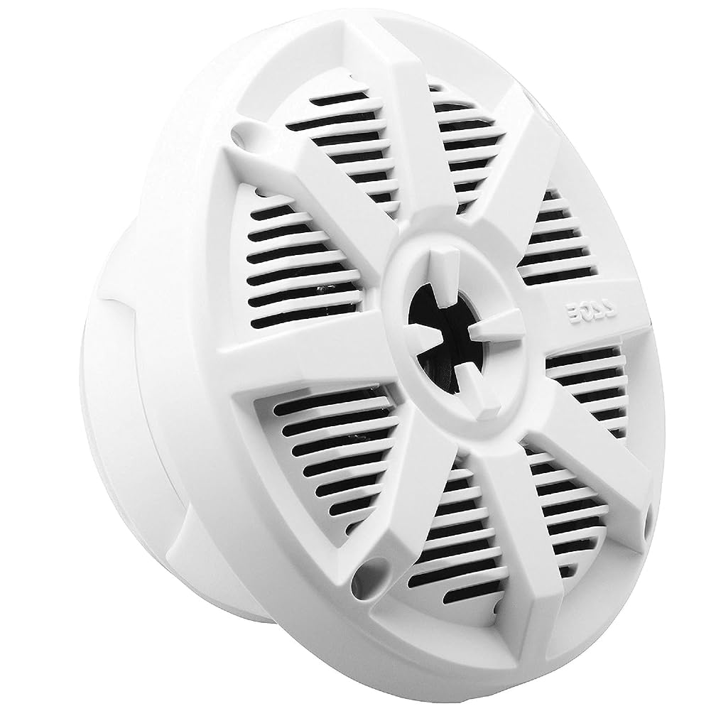 KIT SET PER BOSS AUDIO SYSTEMS MR52W 2 altoparlanti marini bianchi 2 vie 5,25" 13 cm 130 mm, 75 watt rms 150 watt max, impermeabili, mare, piscina, barca, hotel, a coppia + accessori omaggio