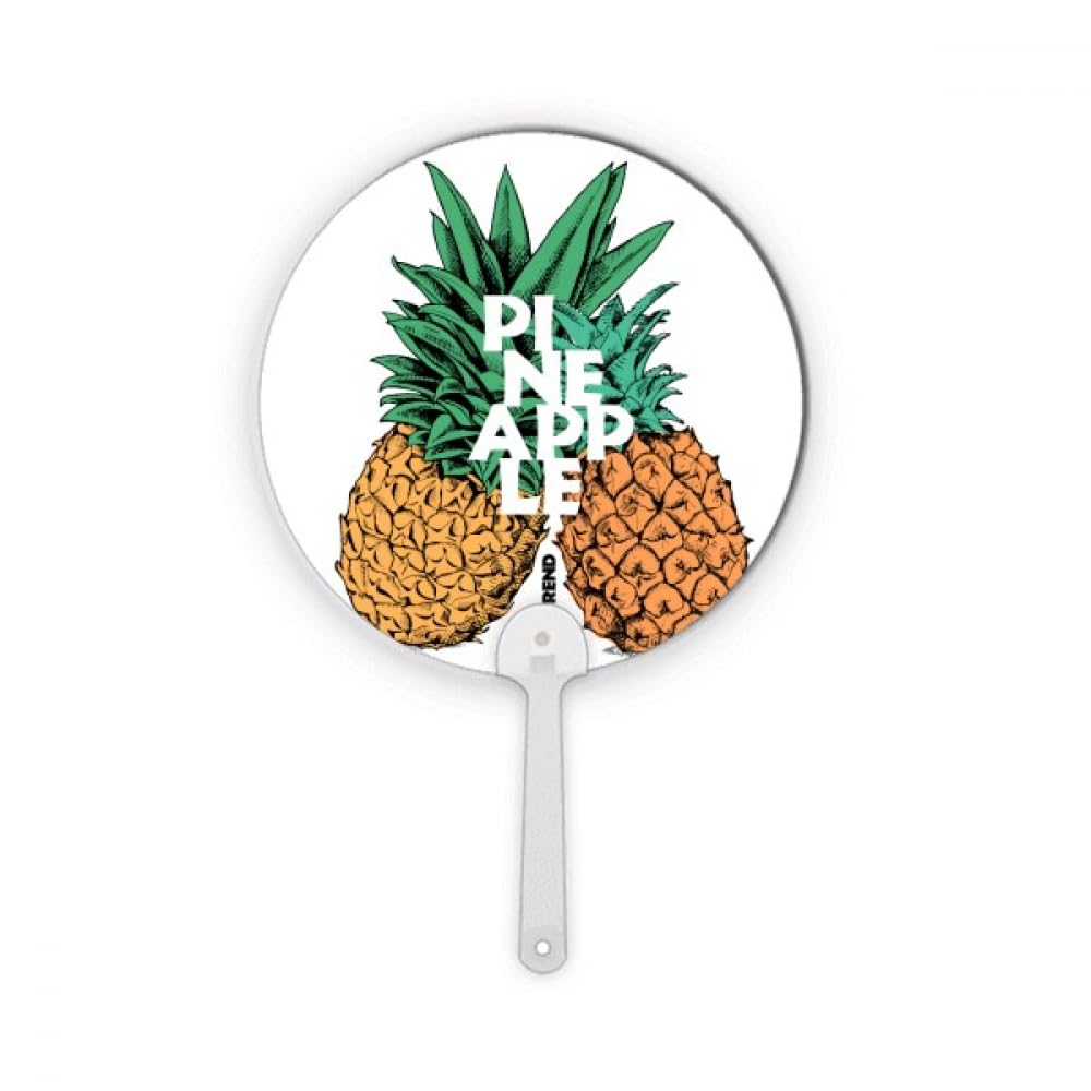 Couple de fruits tropicaux ronds PineFruit Trend artisanat d'art