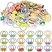 WillingTee 30pcs Candy Color Spiral Hair Ties, No Crease, Coil Hair Ties Phone Cord Hair Ties Hair Scrunchies Spiral Telephone Hair Ties Colorful Hair Accessories for Women and Girls