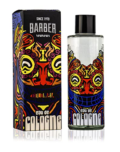 Marmara Barber Cologne - Best Choice of Modern Barbers and Traditional Shaving Fans Limited Edition Glass Bottle in Gift Box (500 ml, Colombia)